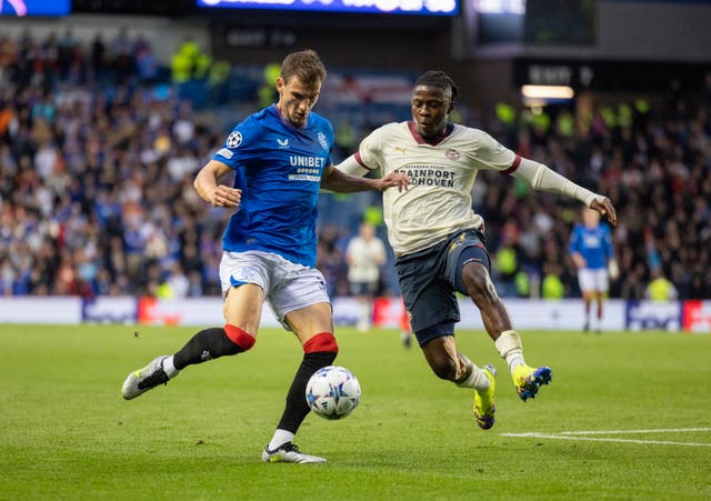 <p>Rangers and PSV drew at Ibrox in the first leg</p>