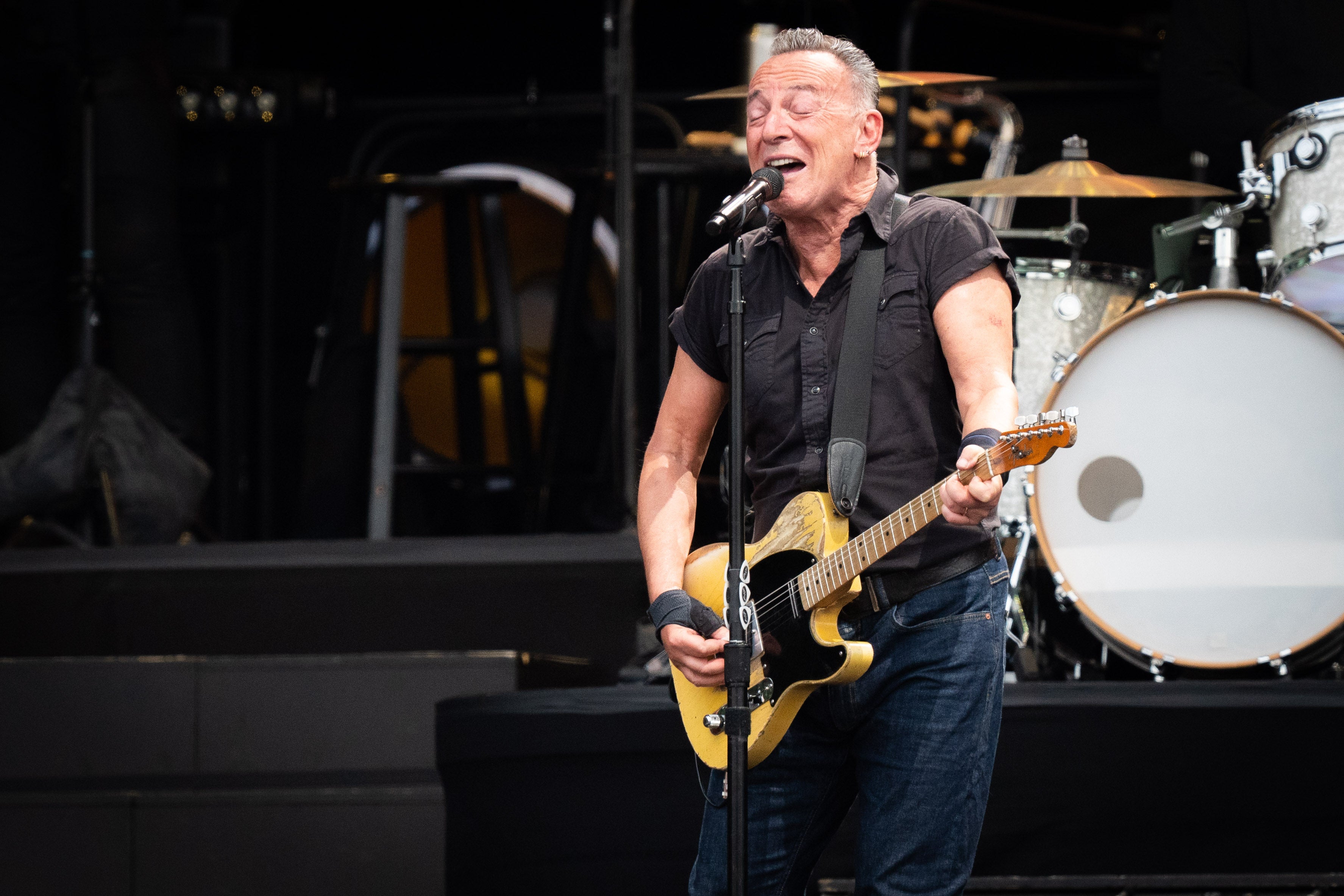 Springsteen performing at Hyde Park in July