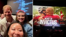Prince Harry surprises cinema-goers at premiere of Invictus Games Netflix documentary
