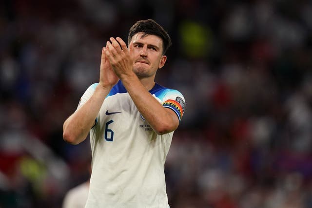 Harry Maguire has dropped down the pecking order for Manchester United but is still likely to make the England squad (Martin Rickett/PA)