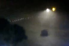 Dramatic timelapse shows Idalia storm surge barrel through Florida’s Hudson Beach