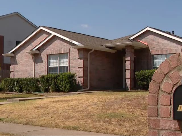 <p>The home in Allen, Texas, where police found the bodies of a family-of-four — the mother, father, and their two young sons — following an apparent murder suicide</p>