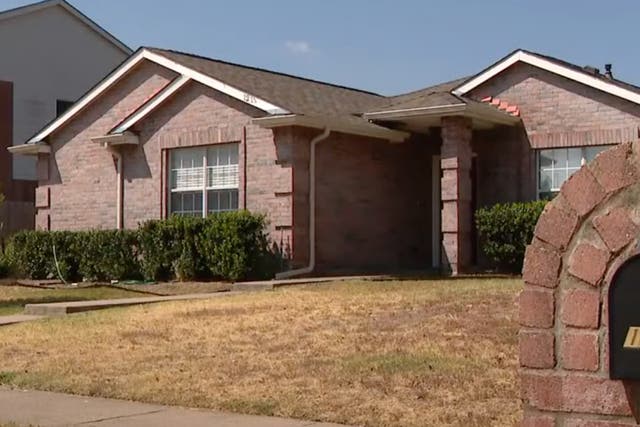 <p>The home in Allen, Texas, where police found the bodies of a family-of-four — the mother, father, and their two young sons — following an apparent murder suicide</p>