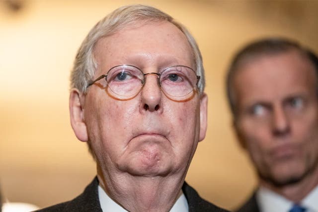 <p>Mitch McConnell is facing questions about his health </p>