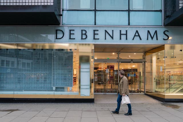 More than 400 former Debenhams staff are set to receive a payout totalling around £860,000 after winning a legal battle against the retailer (PA)