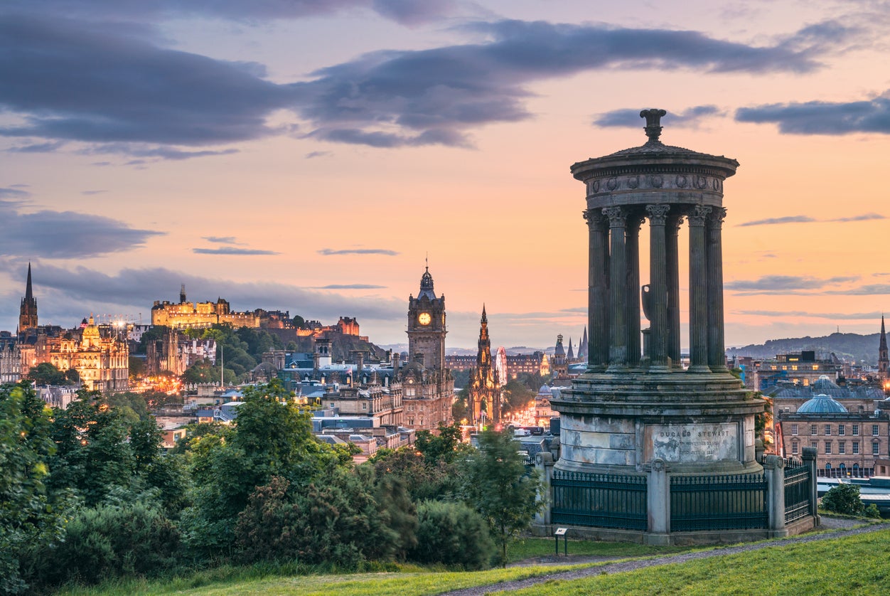 Edinburgh Castle sits on a 350-million-year-old volcanic rock