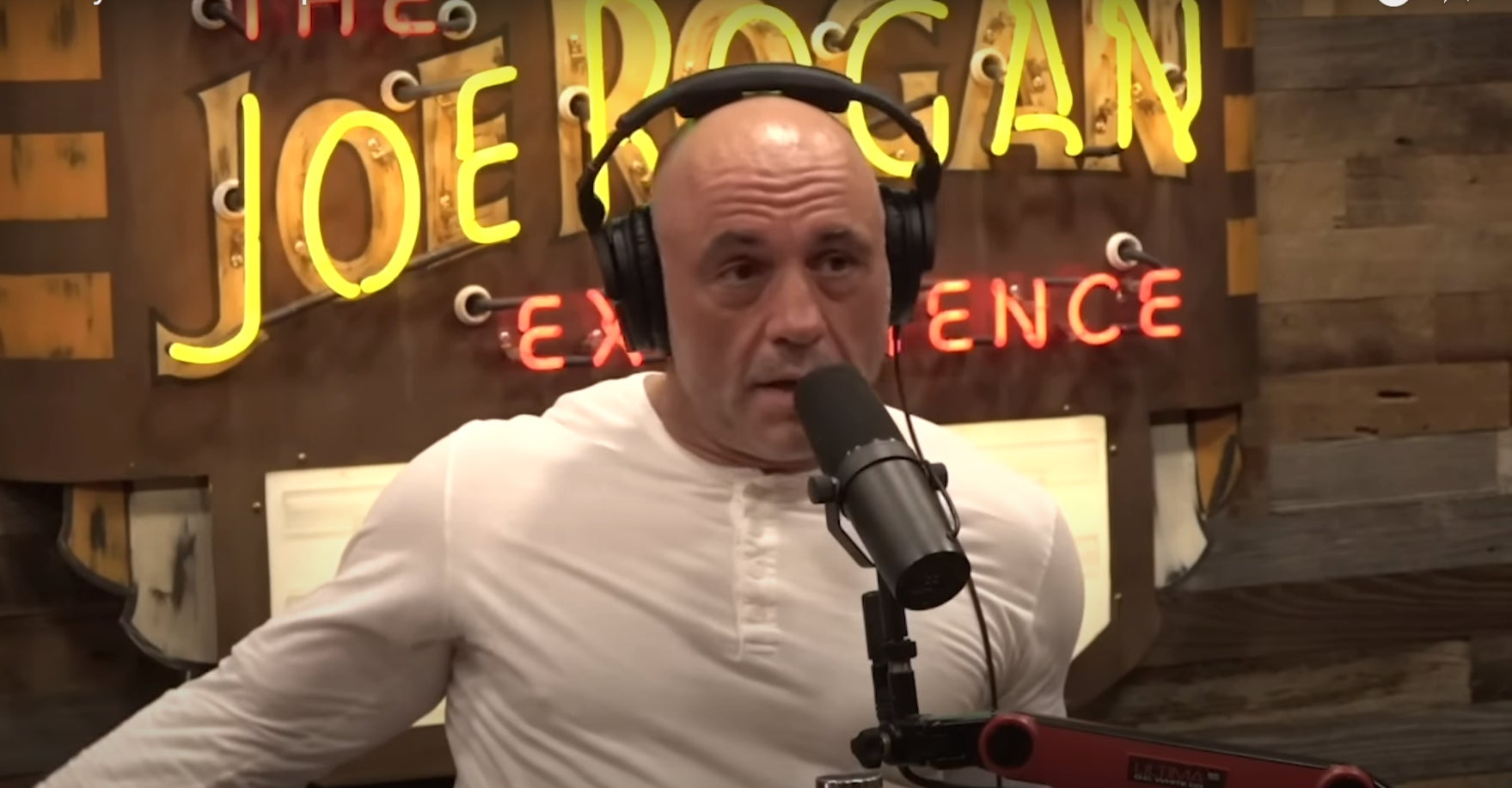 Anthony gave Rogan (pictured) his first full interview