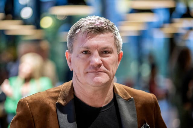 <p>Ricky Hatton at the premiere of ‘Hatton’, the new documentary about his life and career</p>