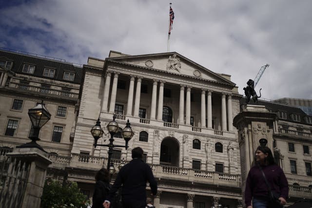 Interest rate setters must ‘see the job through’ on bringing high inflation back to target, the Bank of England top economist has said (Jordan Pettitt/PA)