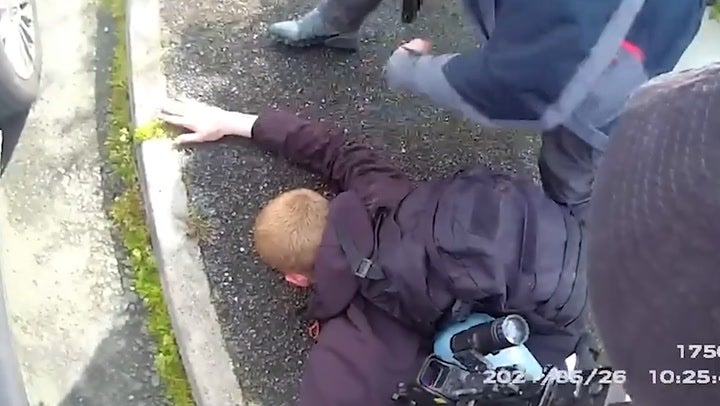 <p>Armed police arrest murderer for 'brutal' killing of his own grandmother.</p>