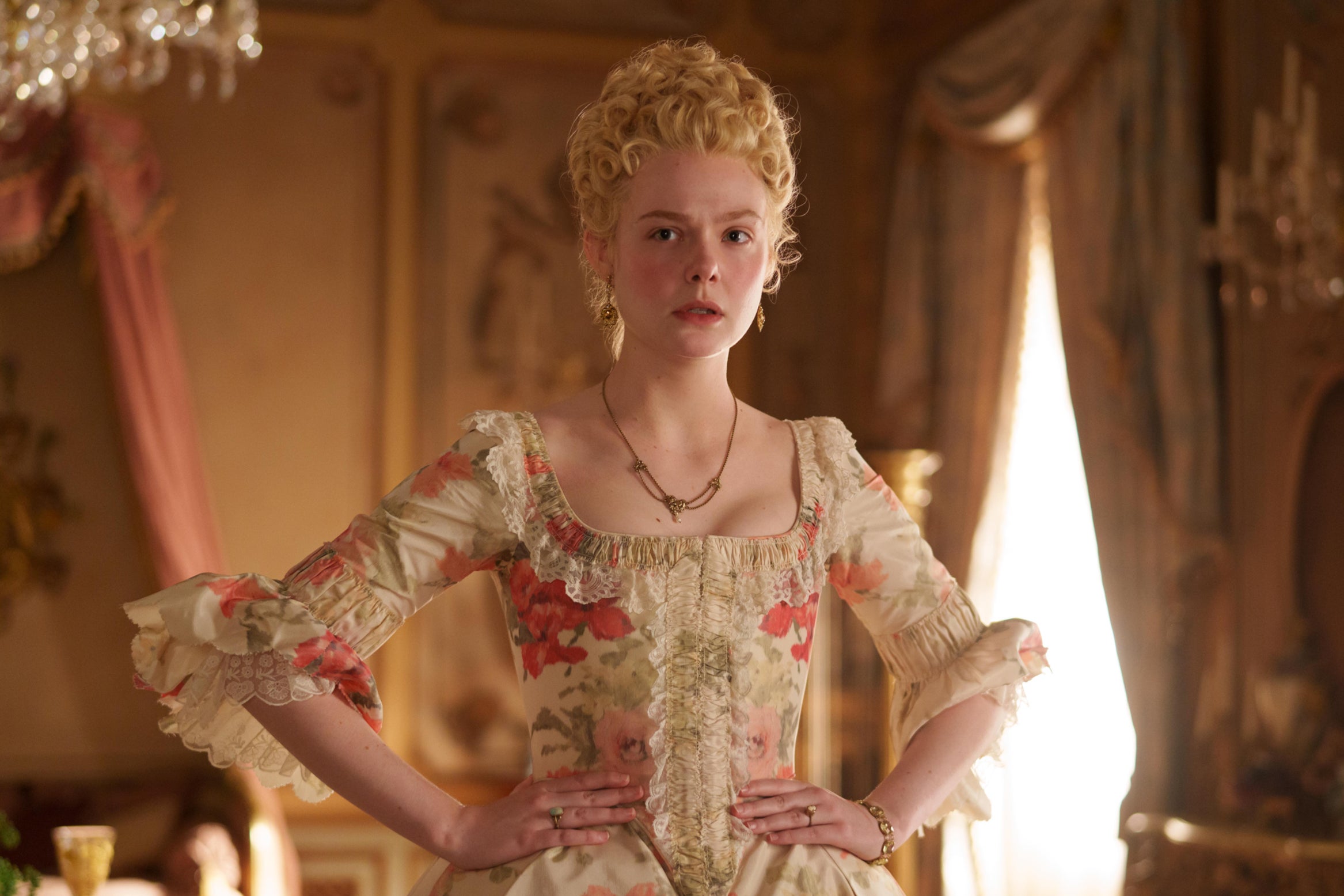 Understandably miffed: Elle Fanning in the just-cancelled ‘The Great’