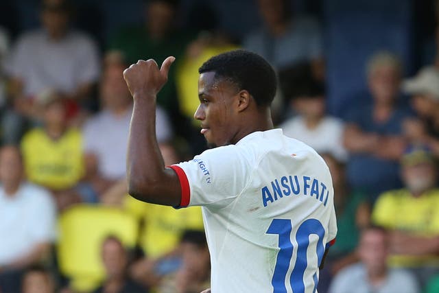 <p>Barcelona’s Ansu Fati is closing in on a season-long loan move to Brighton</p>
