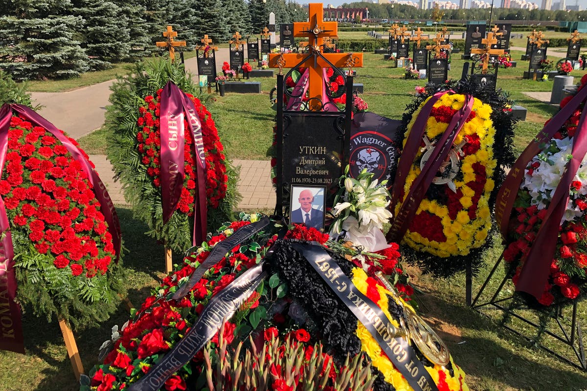 The Wagner mercenary group's second-in-command is buried in a quiet Moscow ceremony