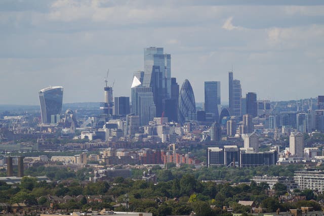 A view of the financial district of the City of London (Yui Mok/PA)