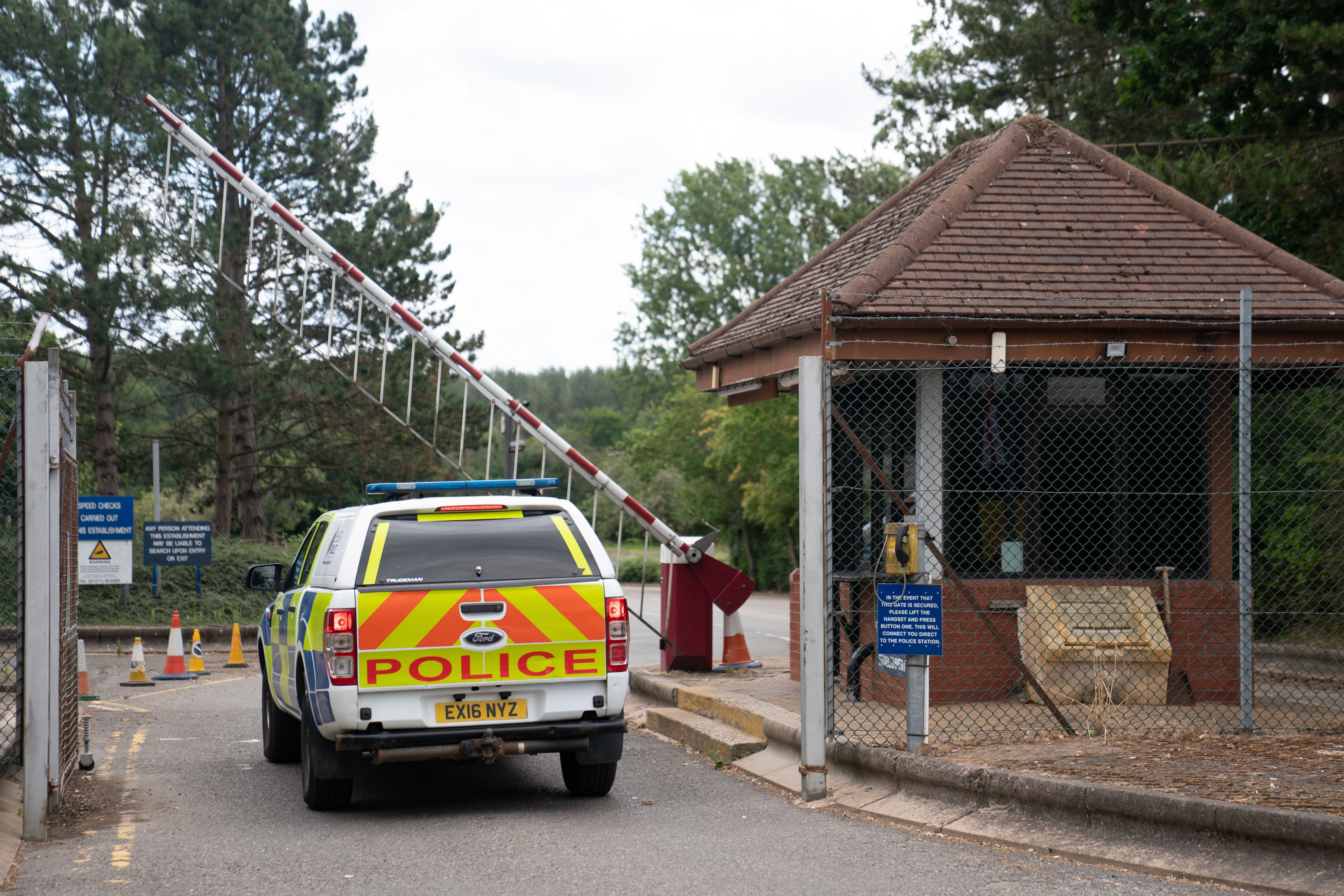 The Wethersfield site in Essex is being used to house asylum seekers (Joe Giddens/PA)