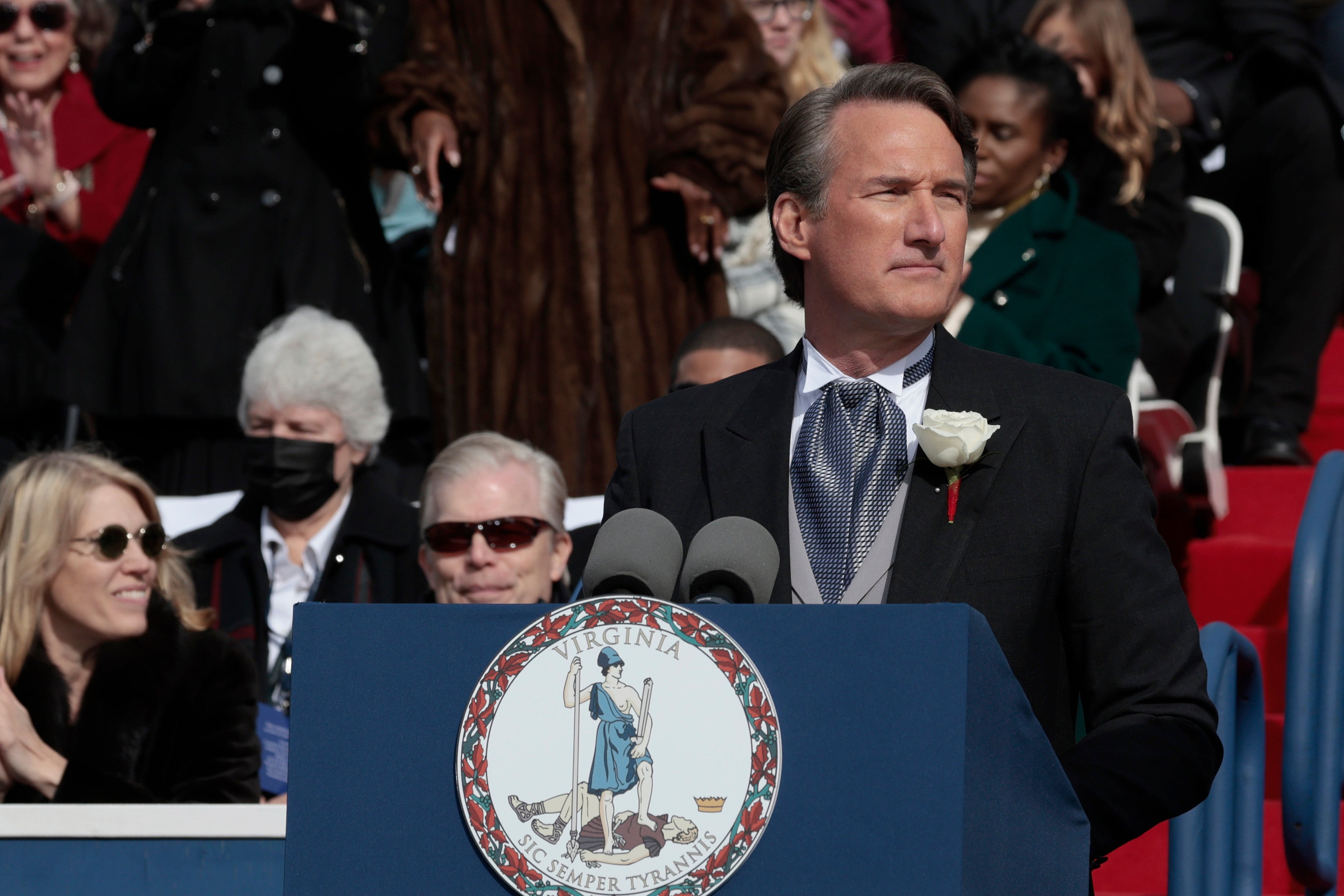 Glenn Youngkin is sworn in as governor of Virginia in January 2022