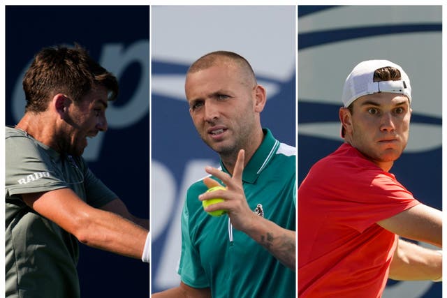 Cameron Norrie, Dan Evans and Jack Draper are through to the third round of the US Open (AP)