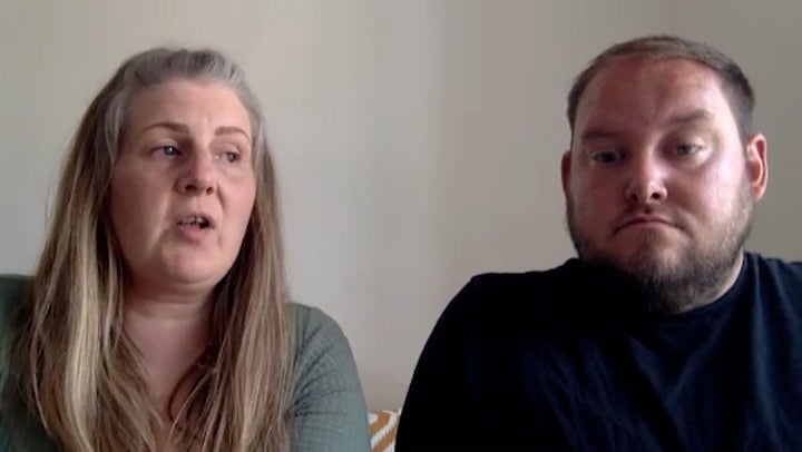 <p>Sarah and Gary Andrews, who lost their daughter, Wynter, 23 minutes after being born due to failings in maternity care at the Nottingham University Hospitals NHS Trust.</p>