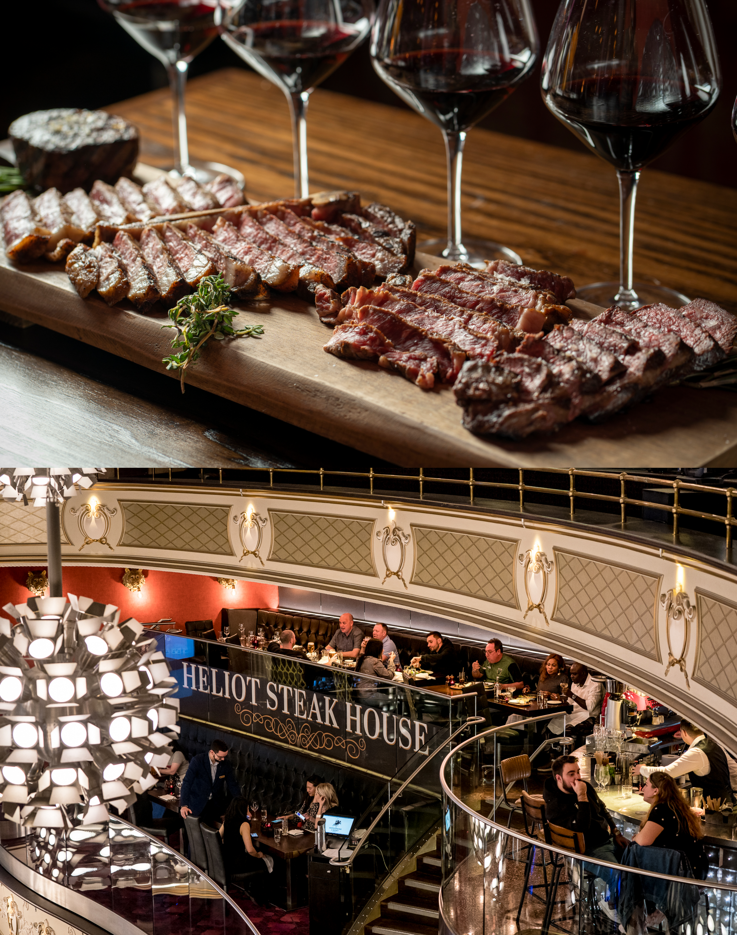 There’s nothing quite like a steak dinner in a casino and Heliot Steakhouse offers one of the best