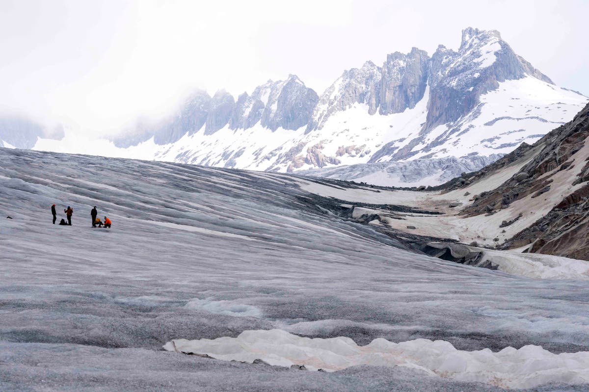 Swiss glacier watcher warns recent heat wave threatens severe melt again this year after record 2022