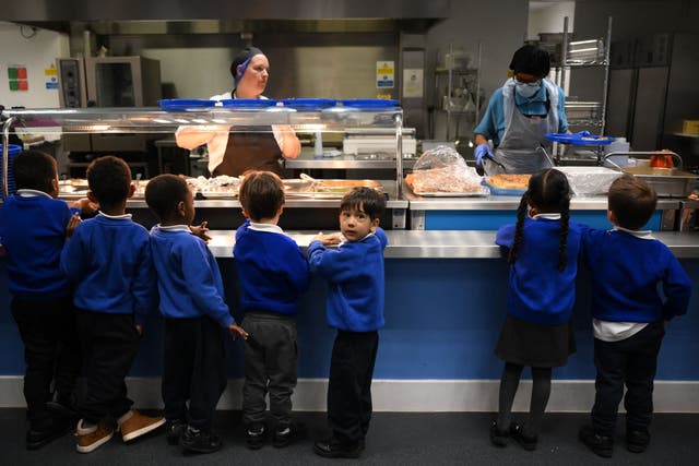 <p>Children must still be provided with free school meals, charities have said</p>