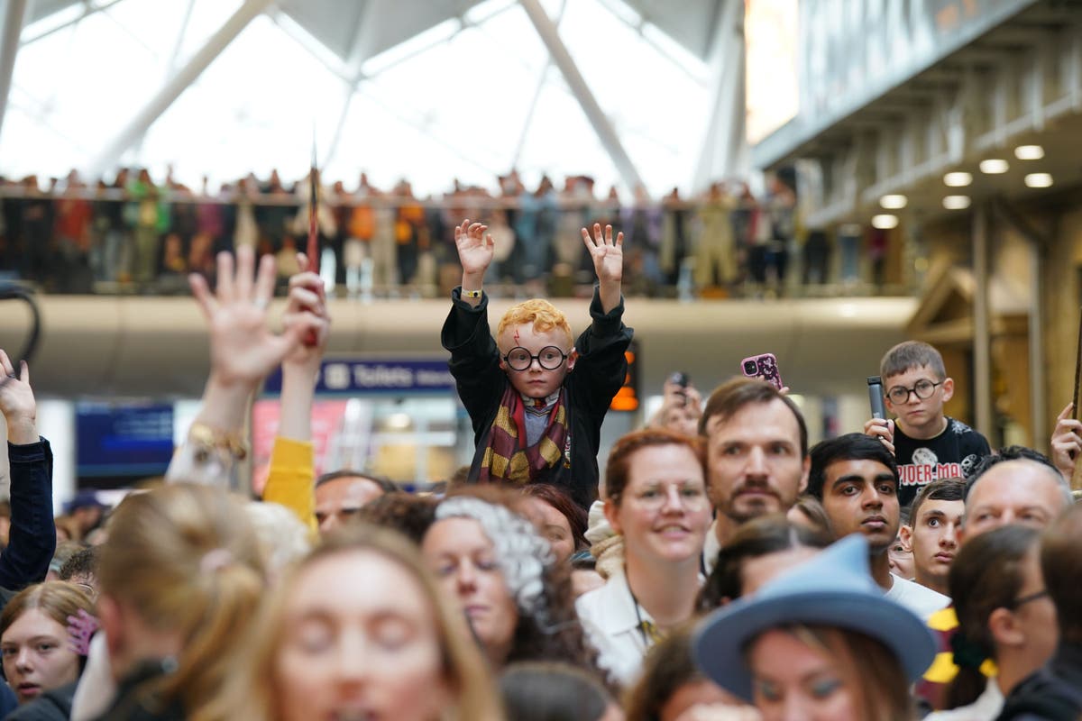 Harry Potter fans brave rail strikes for Back to Hogwarts Day at King’s Cross