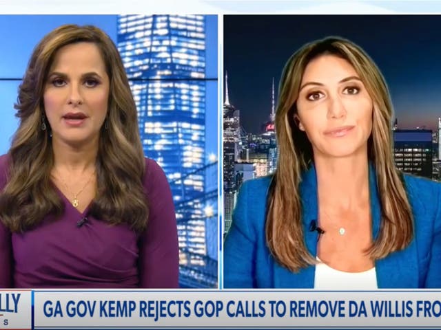 <p>Alina Habba reacts to Georgia Gov Brian Kemp’s dismissal of GOP calls to impeach Fani Willis on Newsmax</p>