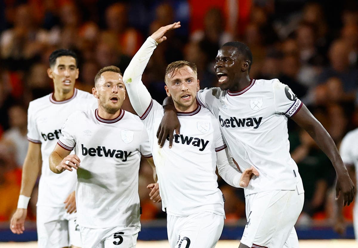 West Ham spoil Luton’s to go top of the Premier League