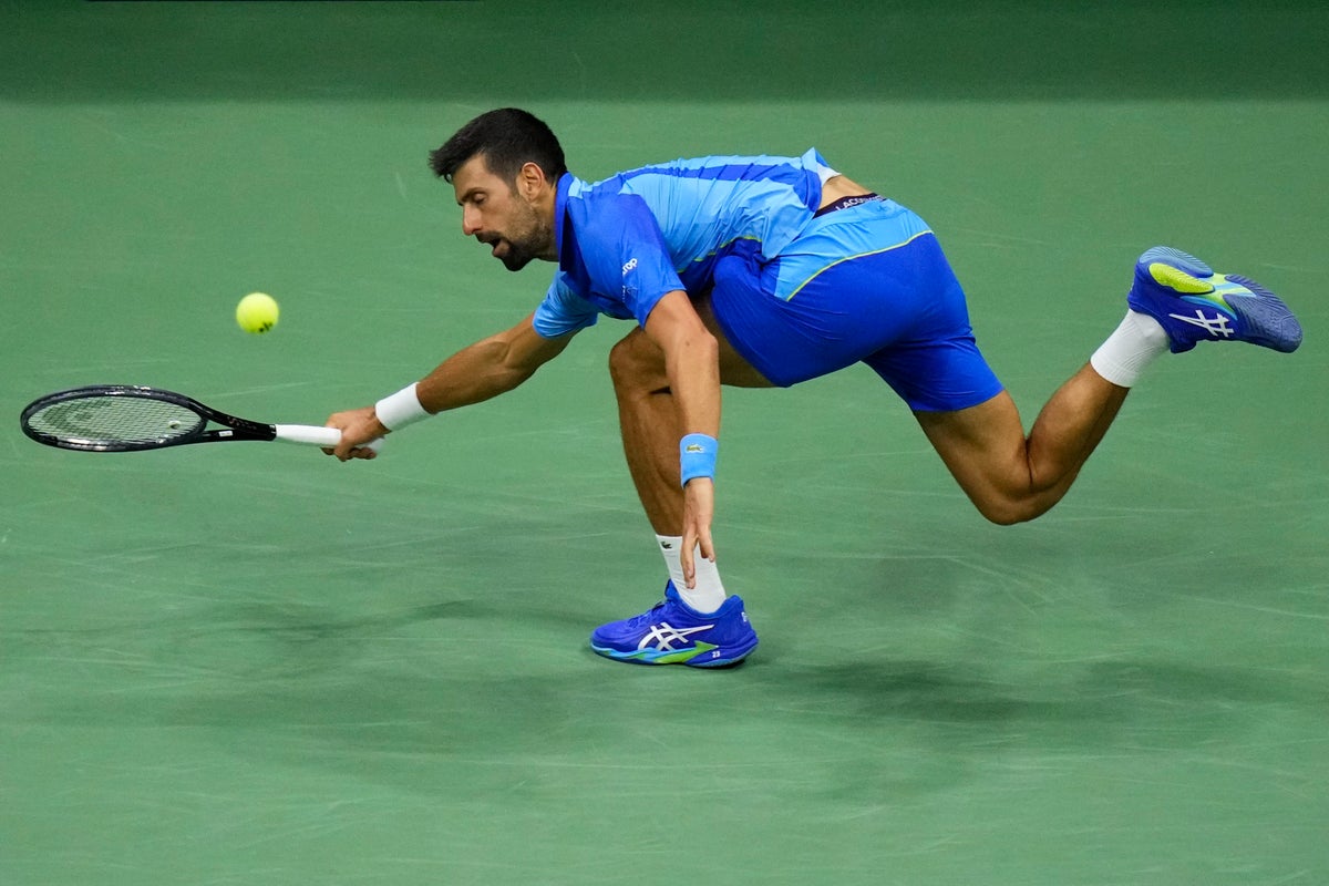 Novak Djokovic is headed to a fifth set against Laslo Djere at the US Open