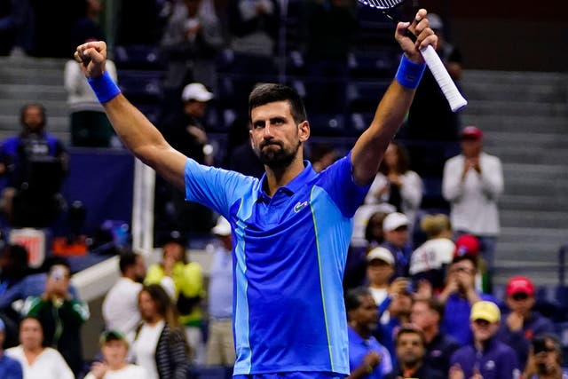 Novak Djokovic recovered from a two-set deficit to reach the fourth round of the US Open (Frank Franklin II/AP)
