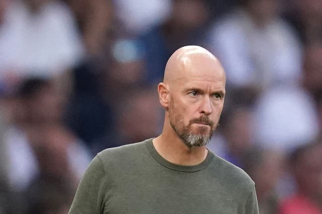 Erik ten Hag wants Manchester United to rise to the occasion against Arsenal (John Walton/PA)