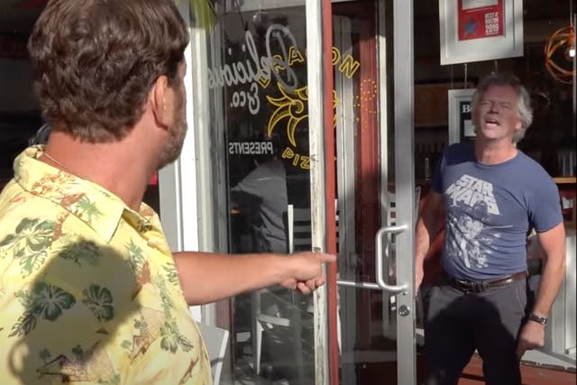 <p>Dave Portnoy and the owner of a Somerville-based pizzeria shop got into a verbal altercation over the media mogul’s ‘one bite’ review  </p>