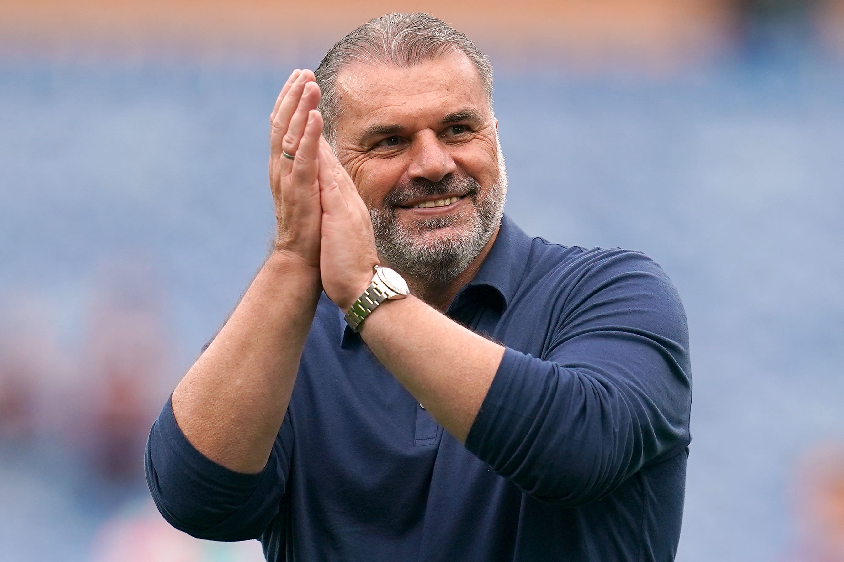 Ange Postecoglou watched his side score five against Burnley (Nick Potts/PA)