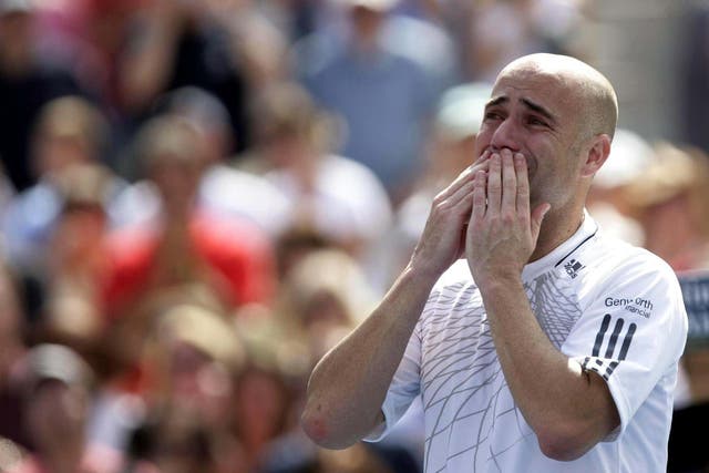 Andre Agassi (pictured) retired after losing to Germany’s Benjamin Becker at the 2006 US Open (PA)