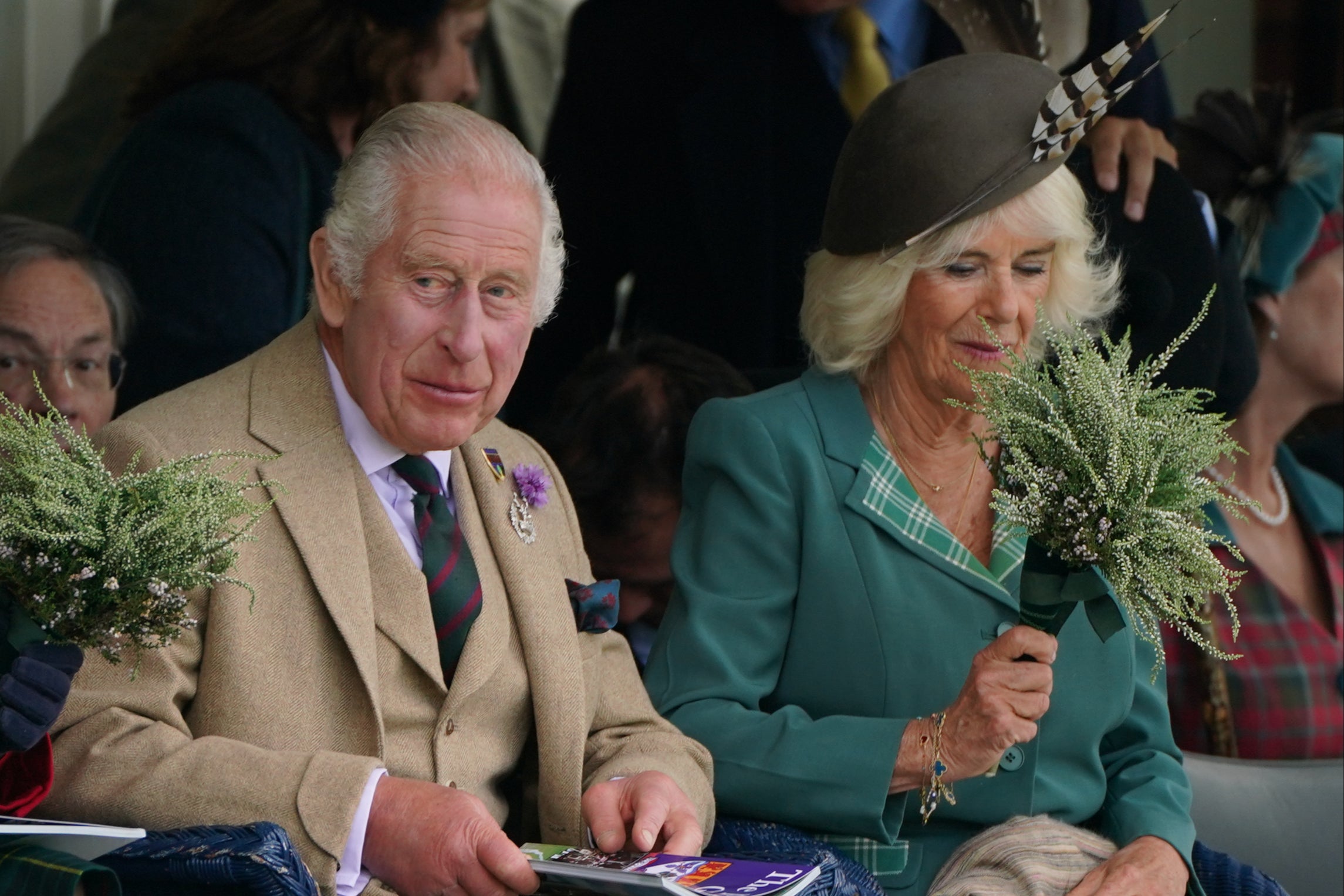 King dons new Charles III tartan at Braemar Royal Highland Gathering ...