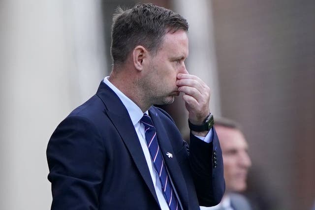 Rangers manager Michael Beale takes flak after Celtic defeat (Andew Milligan/PA)