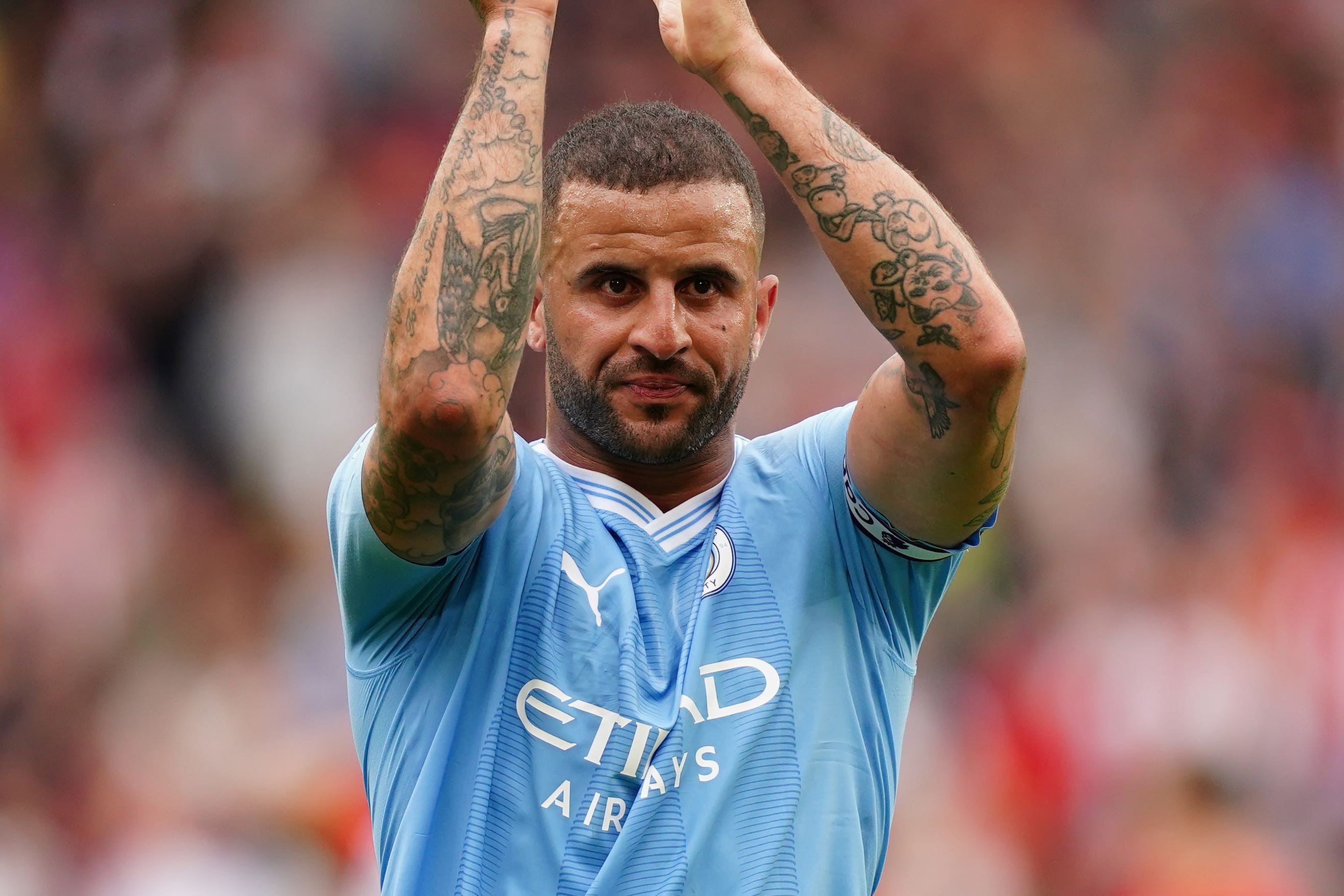 <p>Kyle Walker has signed a new contract at Man City </p>
