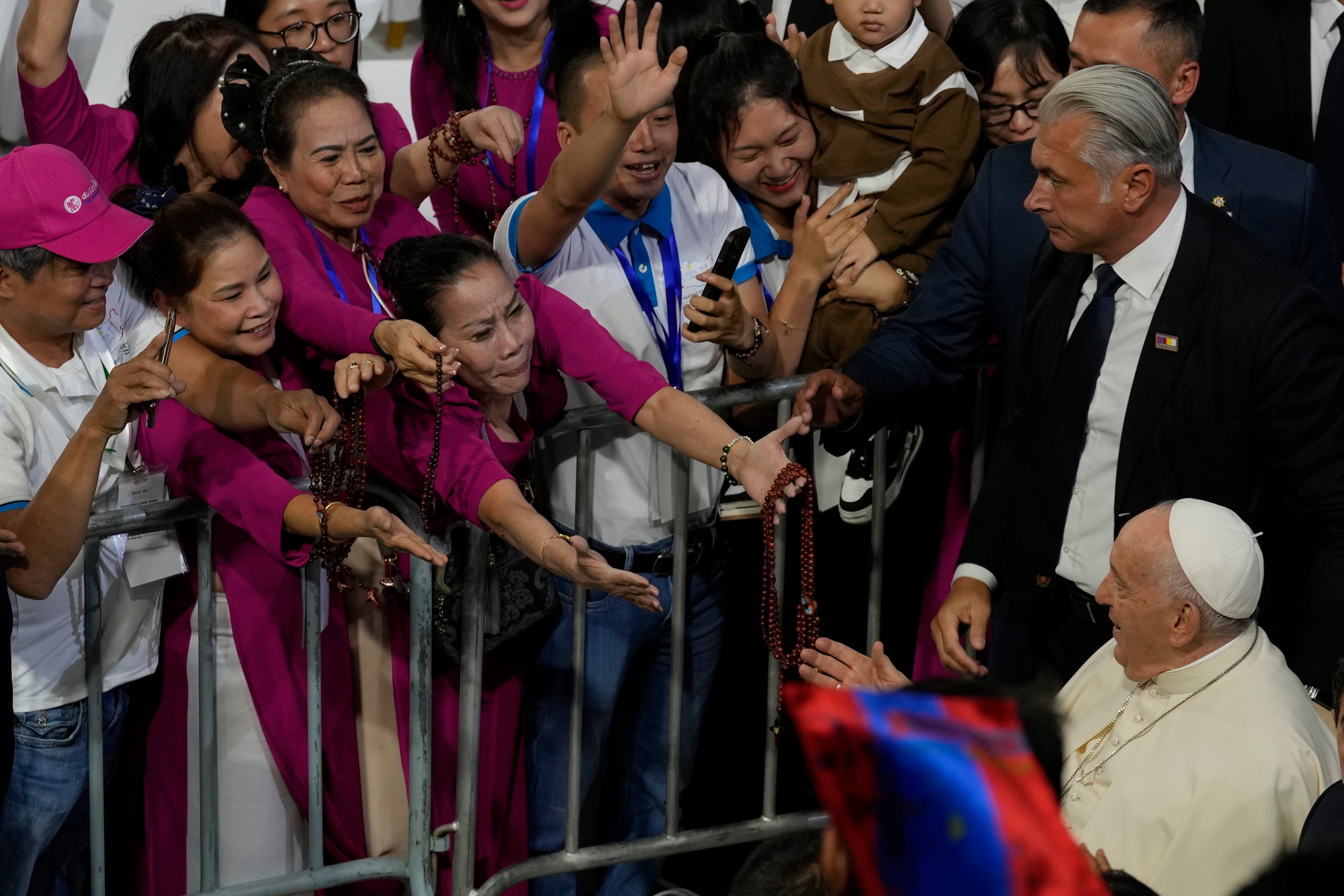 APTOPIX Mongolia Pope