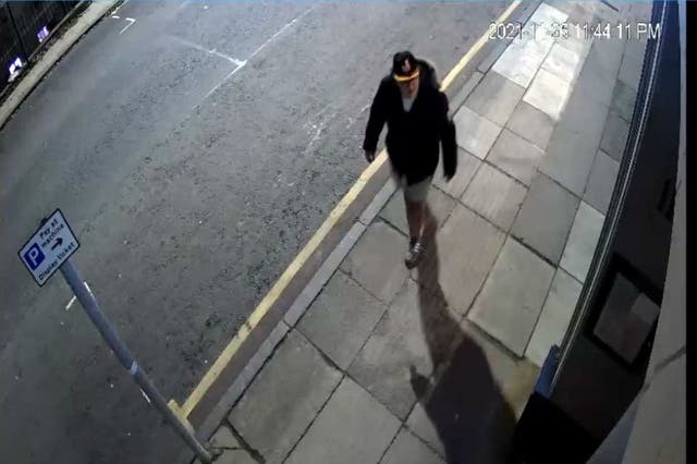 Connor Gibson was captured on CCTV walking alone on a street in Hamilton (Crown Office and Procurator Fiscal Service/PA)