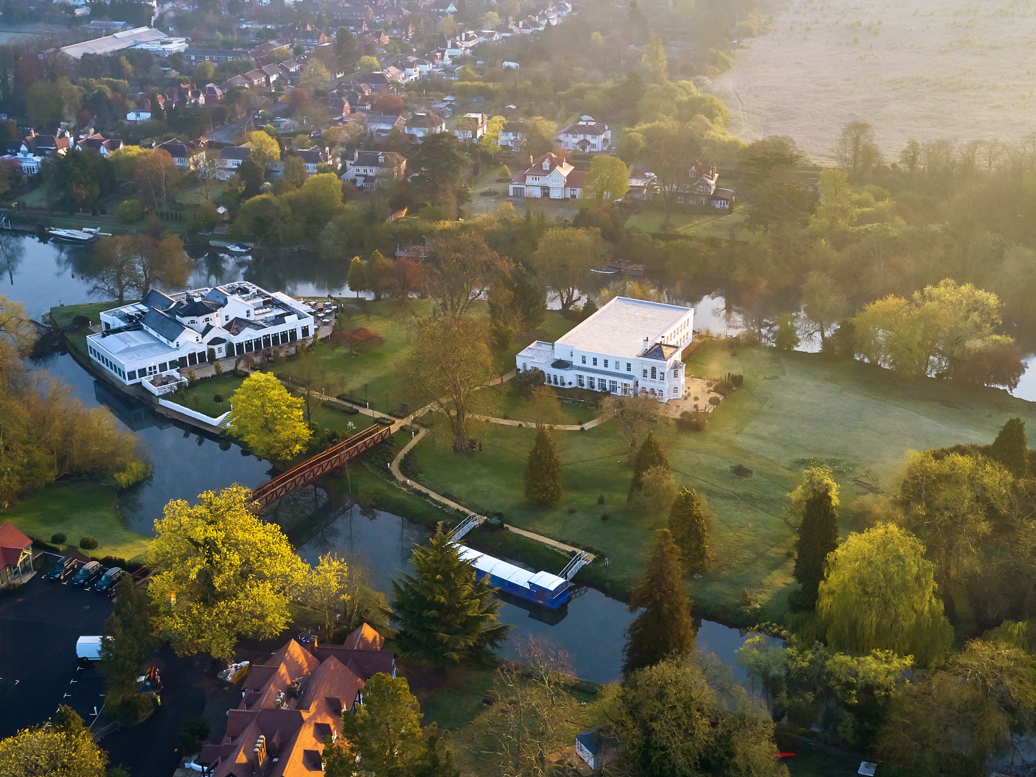 The seven-acre island was once owned by the Duke of Marlborough