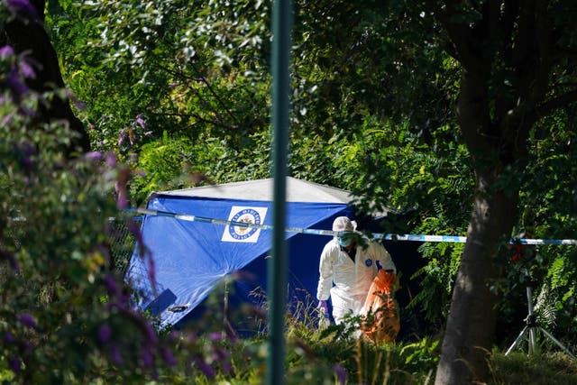 Forensic officers at the scene on Freeth Street in Ladywood on August 2 (PA/Jacob King)