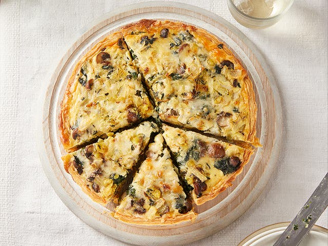 <p>Gruyère is the perfect cheese for quiche </p>