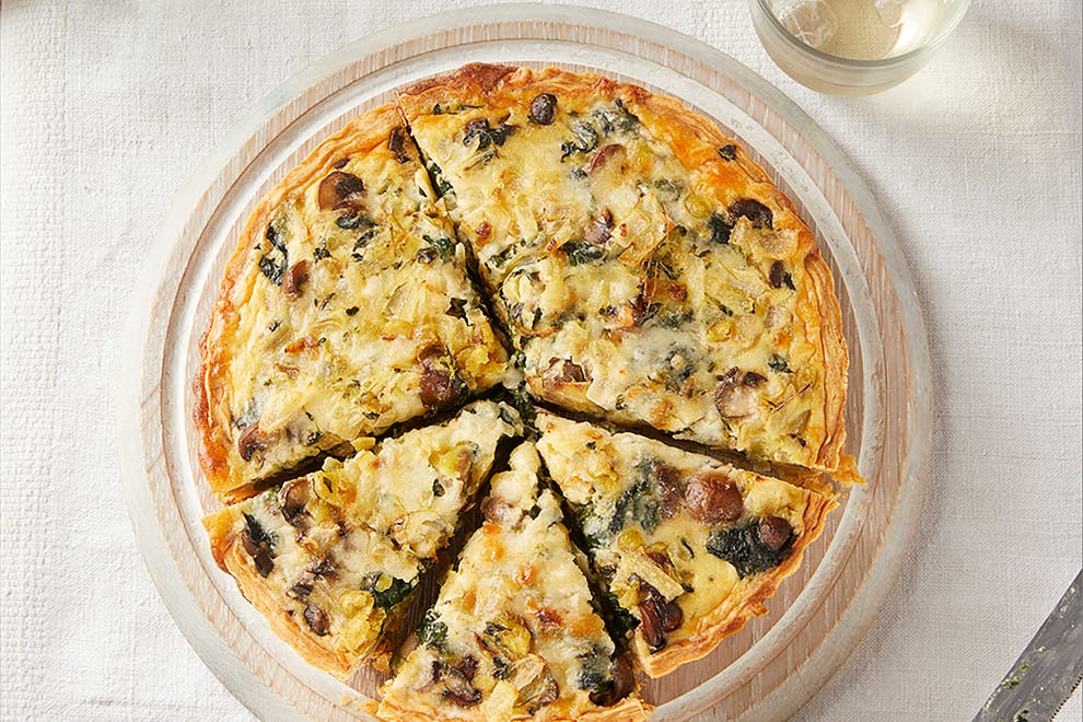 Spinach and mushroom quiche | The Independent