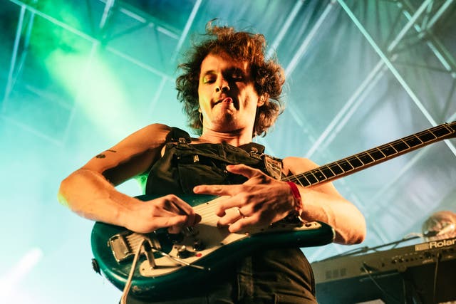 <p>Running out of guitar: King Gizzard and the Lizard Wizard delight with a predictably energetic live performance </p>