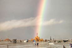 Burning Man attendees reveal how they’re dealing with festival amid the mud and rain