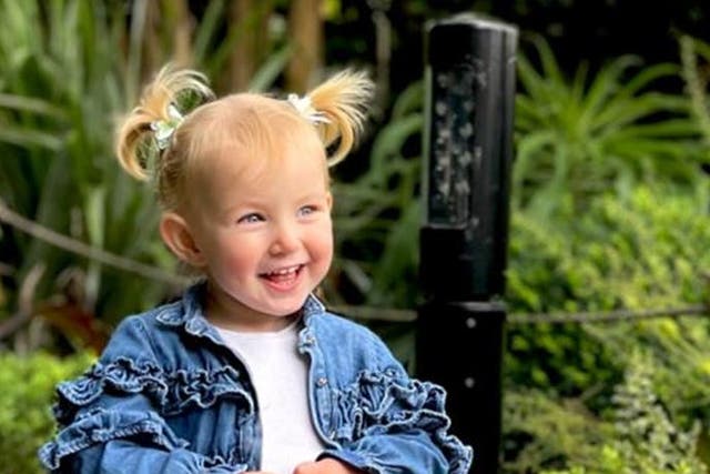 Two-year-old Isabella Tucker died after being struck by a car while on holiday in Horsley Hale, near Littleport in Cambeidgeshire (Cambridgeshire Police/ PA)