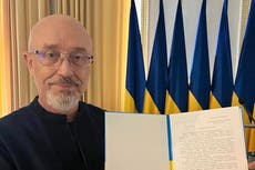 Ukraine's defense minister resigns following Zelenskyy's announcement of his replacement