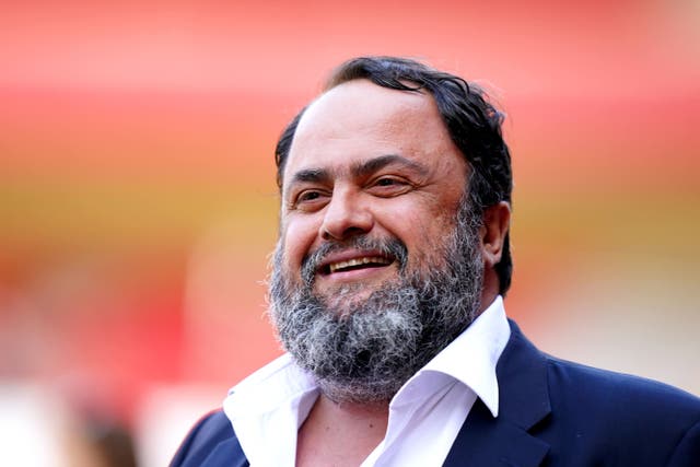 Nottingham Forest owner Evangelos Marinakis wants his club to dine at the top table of English football again (Mike Egerton/PA)