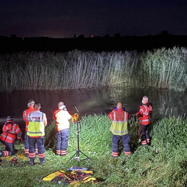 When medics arrived on the scene they called on Cambridgeshire Fire and Rescue to support