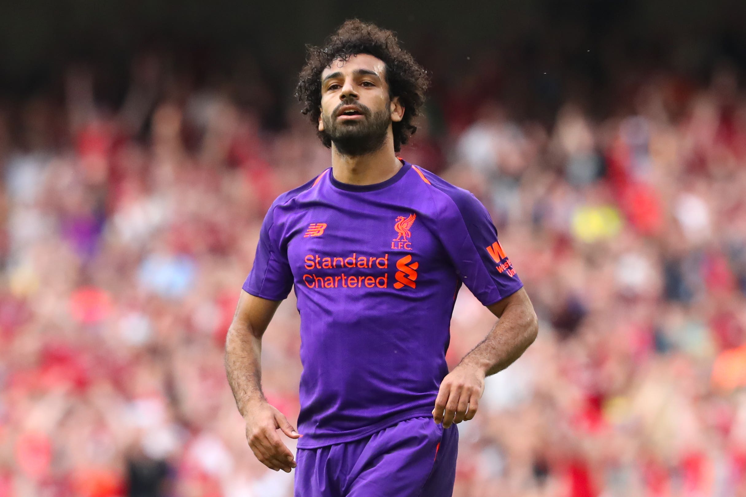 Liverpool’s Mohamed Salah (Niall Carson/PA)